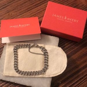 Heavy Double Curb Charm Bracelet